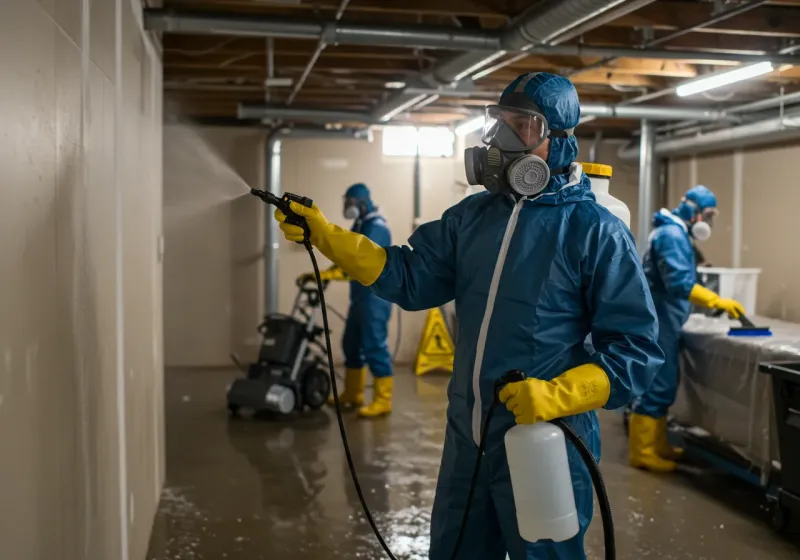 Basement Sanitization and Antimicrobial Treatment process in Ben Lomond, CA